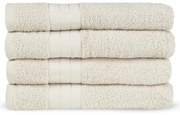 Prosoape bej 4 buc. din bumbac din frotir 50x100 cm – Good Morning