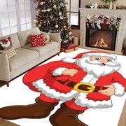 Covor decorativ Craciun, dreptunghiular, antiderapant, 120x180 cm, CCD114