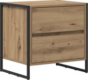 vidaXL Noptieră Stejar artizanal 50 x 39.5 x 50 cm Lemn compozit