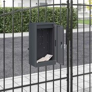 vidaXL cutie poștală cu depozitare Antracit 30 x 20 x 55 cm Oțel