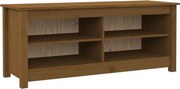 vidaXL Bancă pentru pantofi, maro miere, 110x38x45,5 cm lemn masiv pin