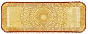 Platou portocaliu din sticlă 14x38 cm Kusintha – Bitz