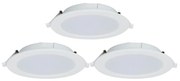 SET 3x corp de iluminat LED dimabil încastrat Aigostar MESH 9W/230V 2700K-6500K d. 14,5 cm