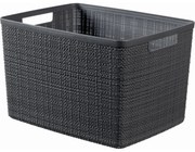 Curver Coș Jute L 20 l, gri închis