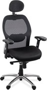 Scaun ergonomic SYYT 9513 negru, suport 150 kg și cotiere reglabile