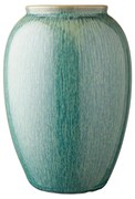 Vază din gresie ceramică Bitz, înălțime 25 cm, verde