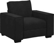 vidaXL Canapea scaun negru 100x78x84 cm catifea