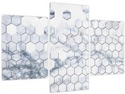 Tablou - Hexagoane marmură (90x60 cm)