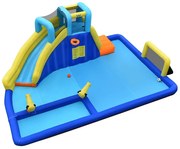 Parc de aventură acvatic gonflabil cu teren de fotbal