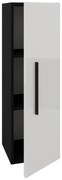 Soldat Kos, O Usa, Negru/Alb Lucios, MDF, 30 x 30 x 95 cm