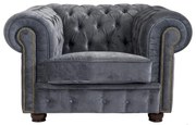 Fotoliu Max Winzer Norwin Velvet, gri