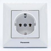 Priza simpla cu impamantare Arkedia Panasonic, ST, alba