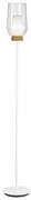 Lampa de podea design modern Nora alb/ lemn