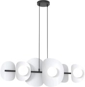 Lustră suspendată pe cablu ELEMENTI 6xG9/8W/230V gri