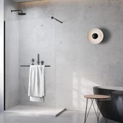 Paravan de dus tip Walk-in Radaway Modo New II cu portprosop negru mat-transparent 80 cm sticla securizata 8 mm