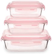 Recipiente de alimente 3 buc. din sticlă Freska – Premier Housewares