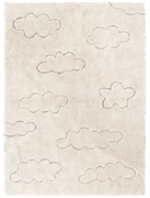 Covor pentru copii crem lavabil/țesut manual din bumbac 140x200 cm Clouds – Lorena Canals