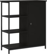 vidaXL Servantă, negru, 70x30x80 cm, lemn prelucrat