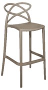 SCAUN BAR INFINITY -POLIPROPILENA-HORECA - BEJ TAUPE