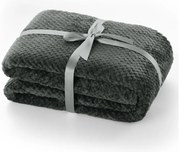 Pătură din microfibră DecoKing Henry 200 x 150 cm, gri închis
