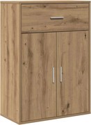 vidaXL Bufet cu sertar Stejar Artizanal 60 x 30 x 84 cm Lemn compozit
