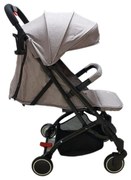 Carucior sport ultracompact pentru copii NOVOKIDS™ Baby C Trolley, Transformabil in troller, Spatar reglabil 3 trepte, Frana picior, Pliabil ,GRI