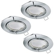 Eglo 94407 - Set de 3 spoturi LED încastrate PENETO, 3x GU10-LED/5W/230V