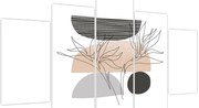 Tablou - Linie de artă flori N⁰2 (150x105 cm)