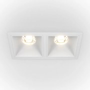 Spot LED incastrabil dimabil cu 2 surse de iluminat Alpha alb, 3000K