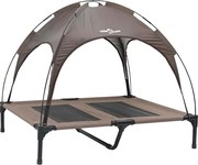 vidaXL Pat pentru câini Manual Maro 92 x 77 x 82,5 cm Oțel