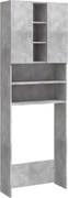 vidaXL Dulap mașină de spălat, gri beton, 64x25,5x190 cm