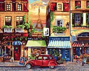 Pictura pe numere cu un cadru "Paris 4" 50x40 cm