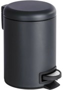 Wenko Coș de gunoi cu pedală Leman 3 l, negru, 3 l