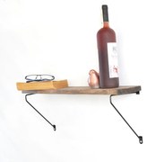 Raft din lemn Wr038 Nuc 60x20x14 cm