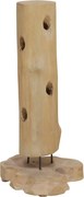 vidaXL Suport 8 sticle de vin, 40 x 30 x 80 cm, lemn masiv de tec