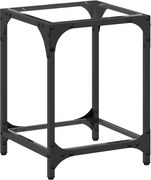 vidaXL Măsuță de cafea, blat din sticlă transparentă, 30x30x40 cm oțel