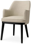 Scaun design elegant LUX Lavinia, Renato ecru/ negru