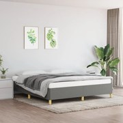 vidaXL Cadru de pat fără saltea, gri închis, 160x200 cm, textil