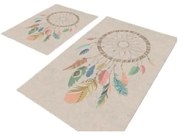 Covorașe de baie bej 2 buc. 60x100 cm – Mila Home