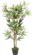 vidaXL Arbore din bambus artificial 552 de frunze 120 cm verde