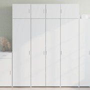 vidaXL Dulap înalt, alb, 80x42,5x185 cm, lemn prelucrat