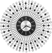 vidaXL Ceas de perete, negru, 43 cm, metal