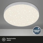 Plafonieră LED Briloner 7075-414 STAR SKY LED/24,5W/230V d. 38 cm argintiu