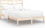 vidaXL Cadru de pat King Size, 150x200 cm, lemn masiv