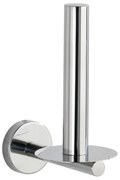 WENKO 20218100 - Suport pentru hârtie igienică BOSIO SHINE, 8 x 12,5 cm, inox/argintiu