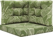 vidaXL Perna pentru canapea de exterior 3 pcs Design cu frunze