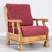 Huse bielastice VITTORIA bordo fotoliu cu manere de lemn (l. 40 - 70 cm)