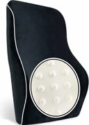 ORTO SPINAL CATIFEA Pernă ortopedică pentru spate, din spumă cu memorie, două bretele de fixare, Negru