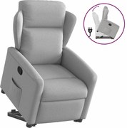 vidaXL Scaun înclinabil vertical din țesătură gri nor