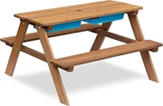 Banca de gradina pentru copii cu masa de joaca PLAYLAND 88x88x51 cm